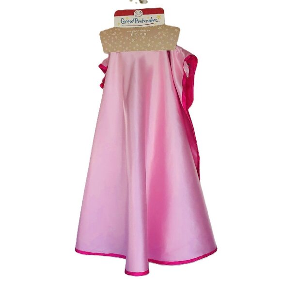 New w/Tag-Great Pretenders Reversible Hooded Princess Cape Size 5-6(Cape Only) - Picture 5 of 15